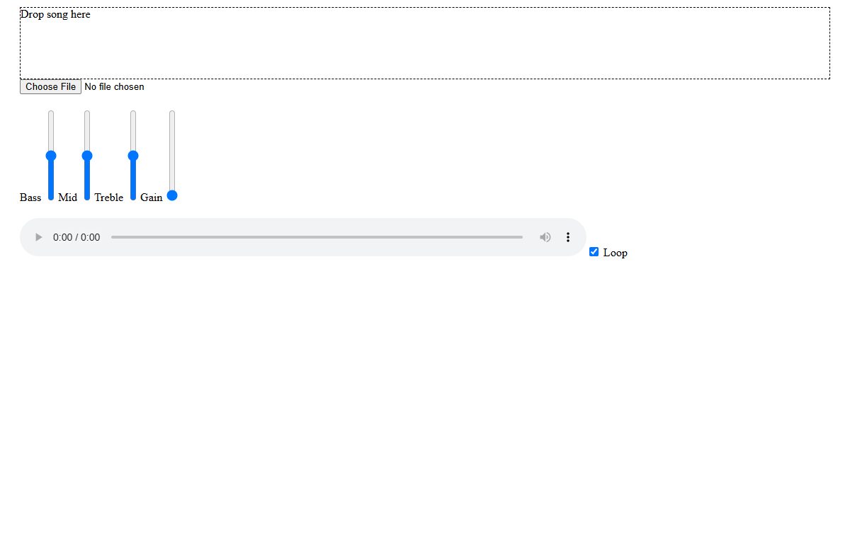 Snimak projekta Audio player