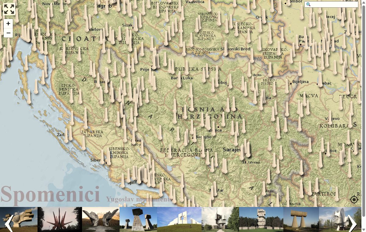Snimak projekta Spomenici